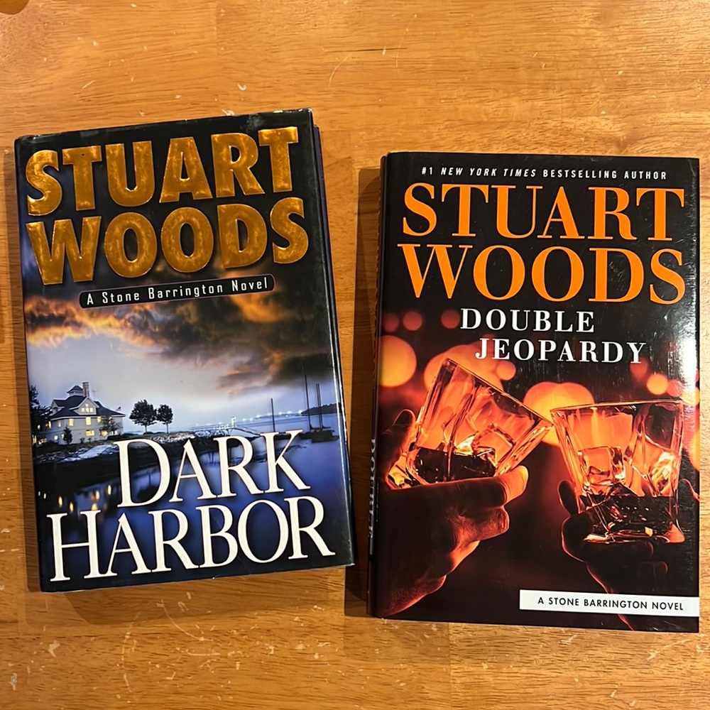 Two Stuart Woods hardcover books